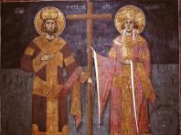 Egal cu apostolii țarul Constantin și mama sa țarina Elena